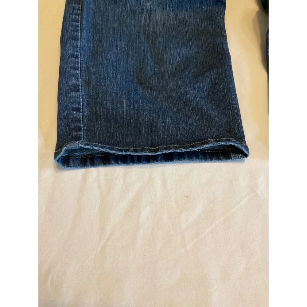 Christopher & Banks Womens Size‎ 8 Dark Wash Denim Capri Jeans High Rise Crop